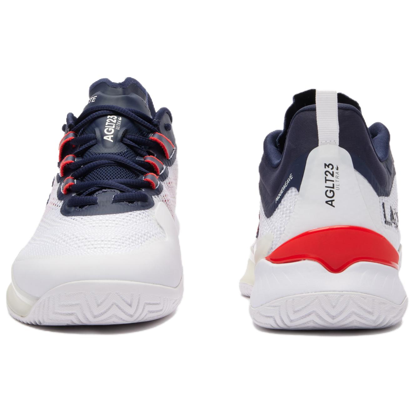 LACOSTE Low top Tennis Shoes Men’s White Blue Red