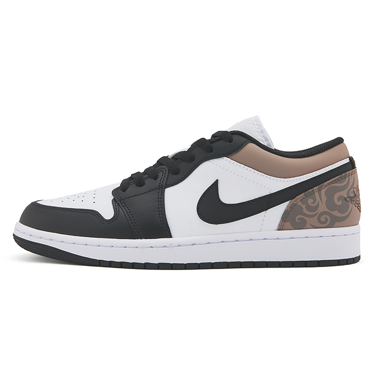 Jordan Air Jordan 1 Desert Cloudscape Low top Vintage Basketball Shoes Men's Black Brown