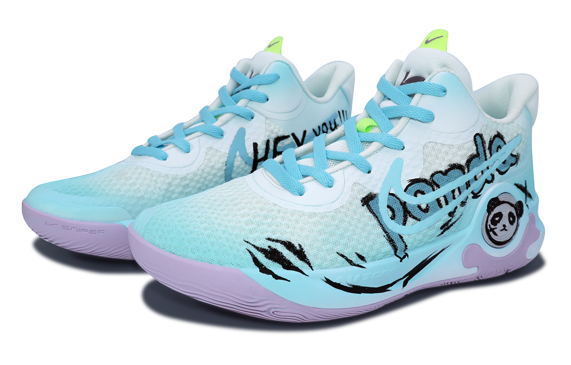 Nike KD Trey 5 IX Vintage Basketball Shoes Unisex Mid Top Blue/Black/White