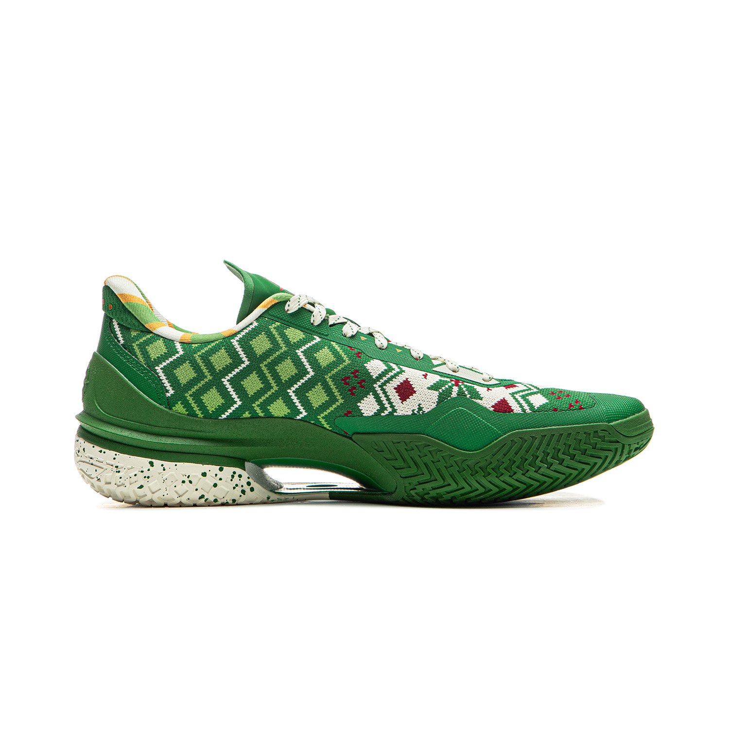 Li Ning Liren 5 Slip Resistant Coverage Lightweight Rebound Low top Performance Basketball Shoes Men’s Green