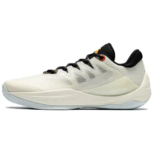 Anta Mountain 2.5 Slip Resistant Abrasion Resistant Low top Basketball Shoes Men's Ivory White