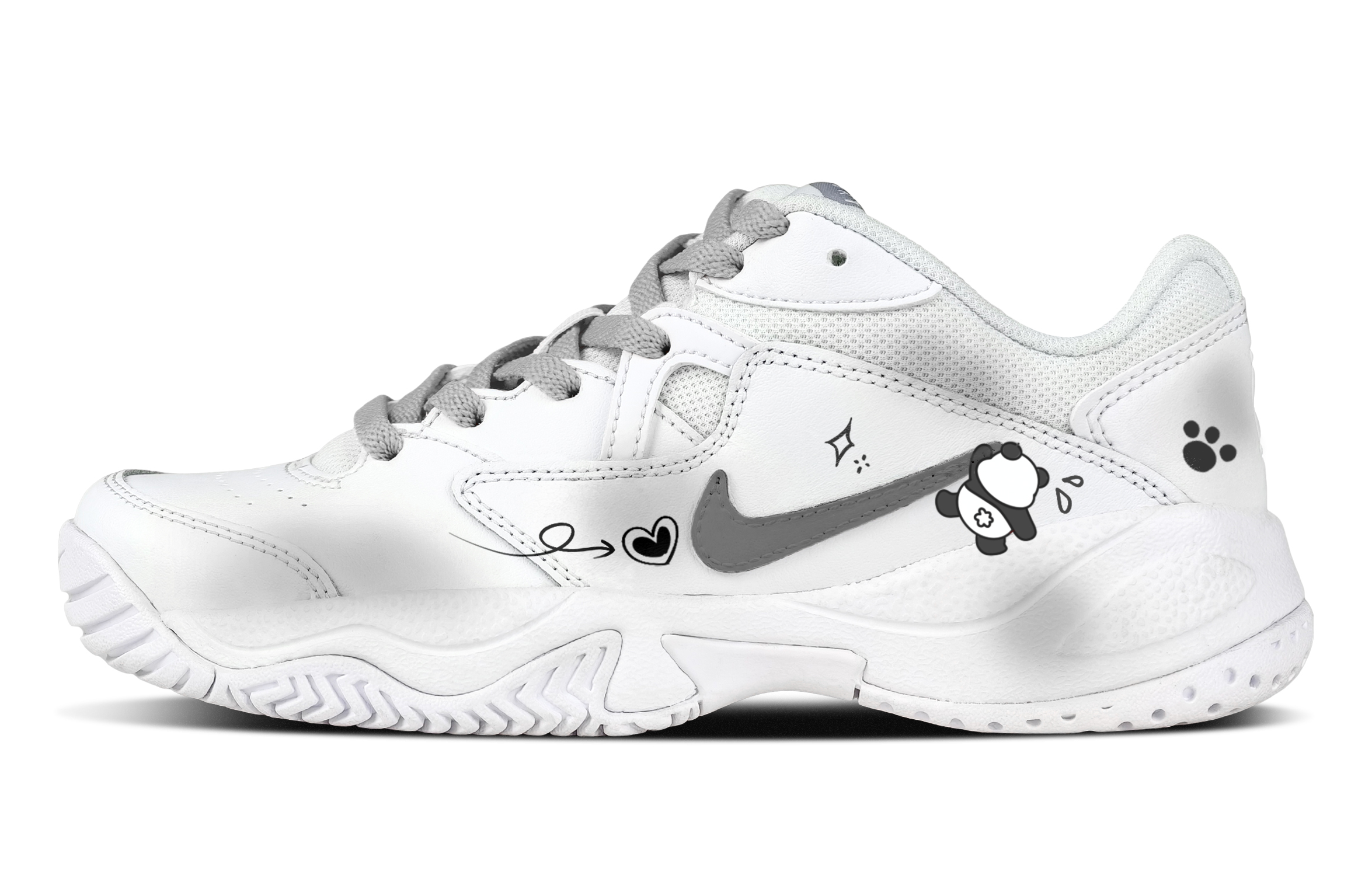 Nike Court Lite 2 Climbing Bear Textile, Synthetic Leather Abrasion Resistant Abrasion Resistant Low top Tennis Shoes