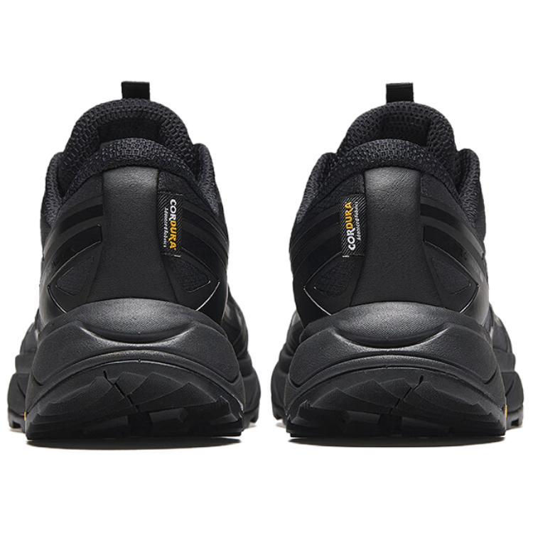 Anta Walker Cushioning Slip Resistant Abrasion Resistant Low top Hiking Shoes Men’s Basic Black