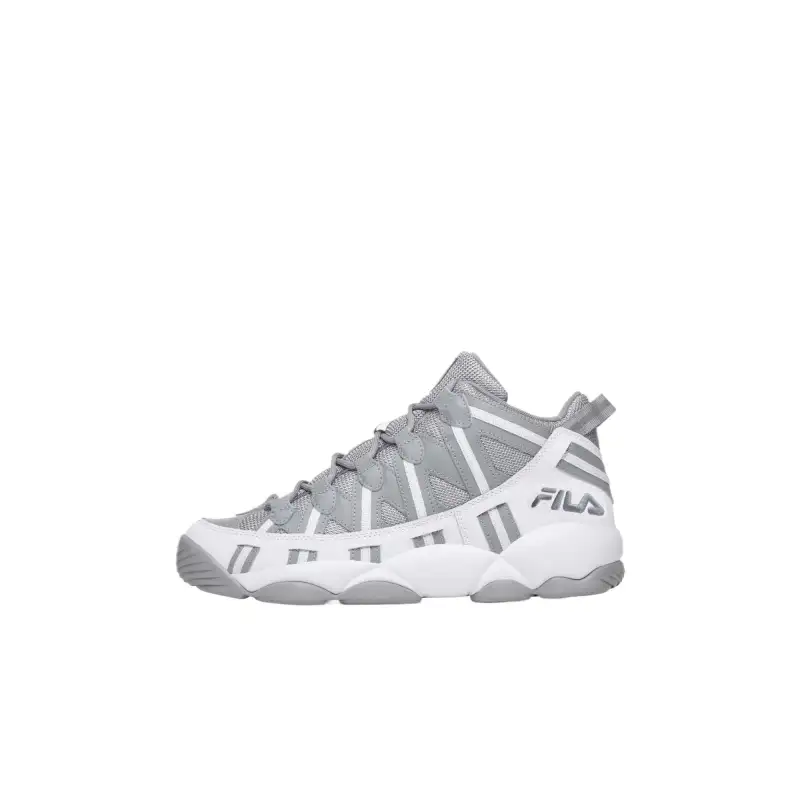 FILA Stackhouse Spaghetti Mid top Basketball Shoes Men's Gray White