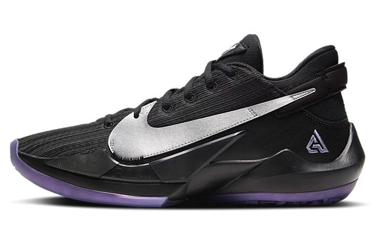 Мужские кроссовки Nike Freak 2 (черно-пурпурные)