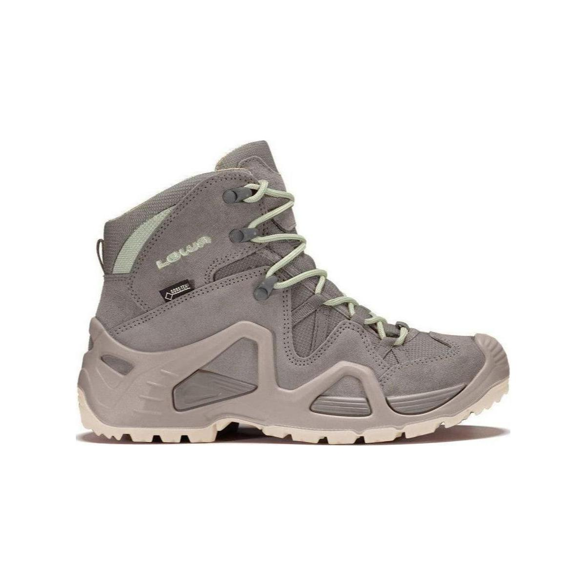 Lowa ZEPHYR Slip Resistant Abrasion Resistant Mid top Hiking Shoes Women’s Gray Green