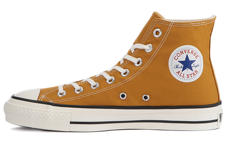 Converse Chuck Taylor All Star Abrasion Resistant High top Canvas Shoes Unisex Ginger Yellow Japan Version