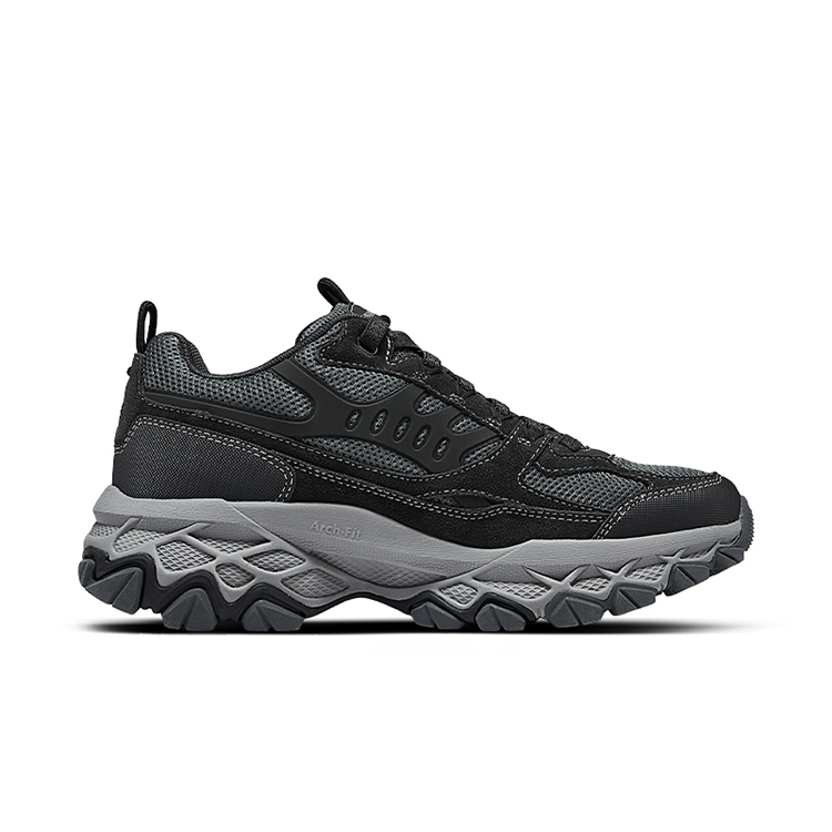 Skechers OUTDOOR MENS Low top Outdoor Lightweight Hiking Shoes Men’s Dark Gray