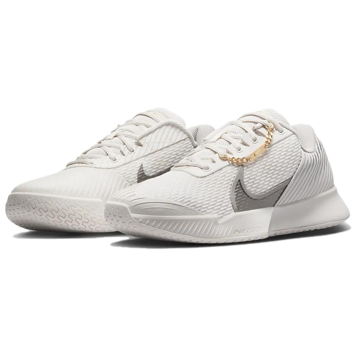 Nike Court Vapor Pro 2 Hc Premium Phantom College Grey Metallic Gold Metallic Pewter
