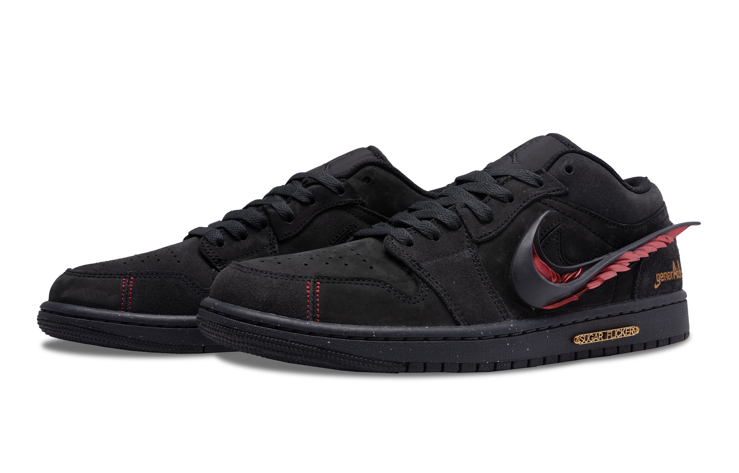 Jordan Air Jordan 1 Dracula Slip Resistant Abrasion Resistant Low top Vintage Basketball Shoes Men’s Black Gray