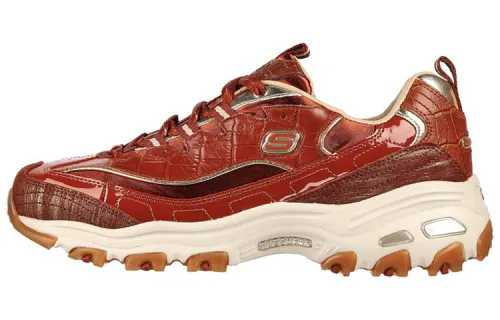 Skechers First Class Collection D'Lites Leather Low top Chunky Sneakers Women's Brown