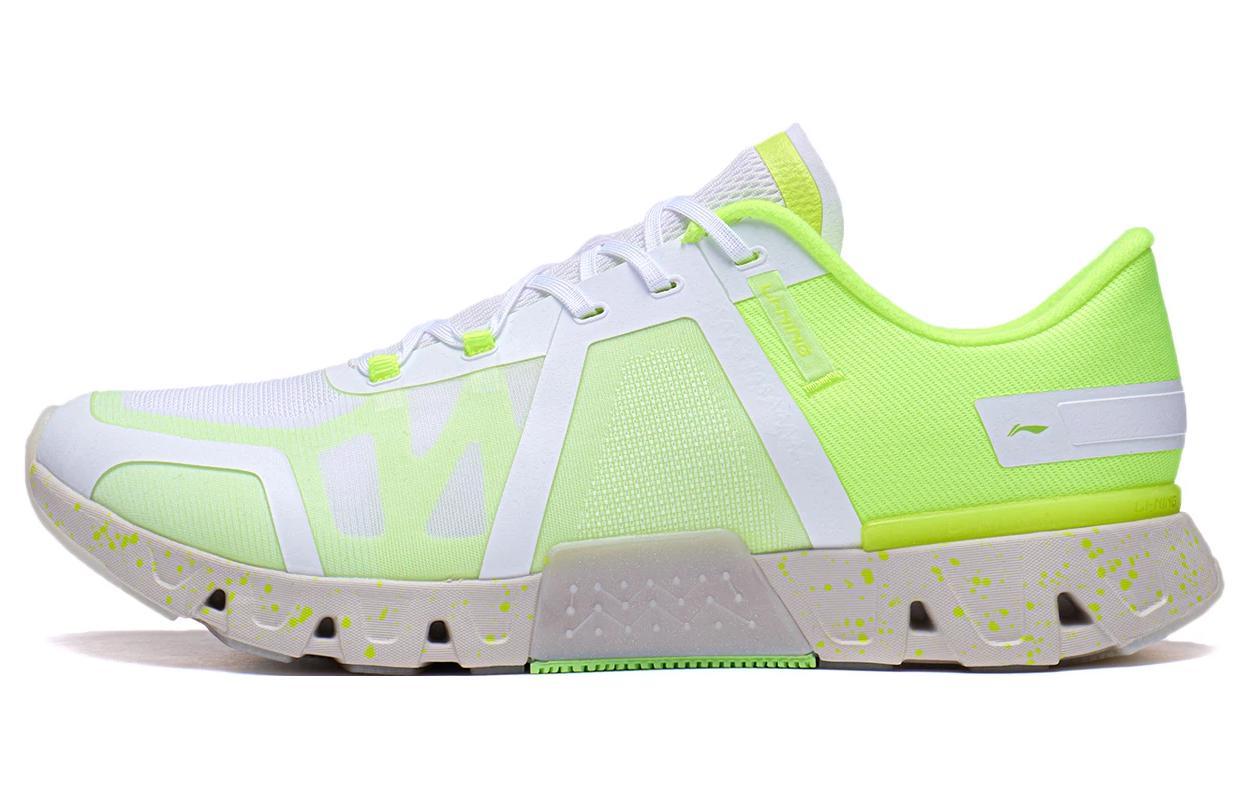 Li Ning Antelope Spirit Cushioning Slip Resistant Abrasion Resistant Low top Training Shoes Women’s Green White