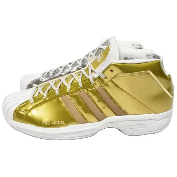Adidas Pro Model 2G 'Gold and Silver Metallic'