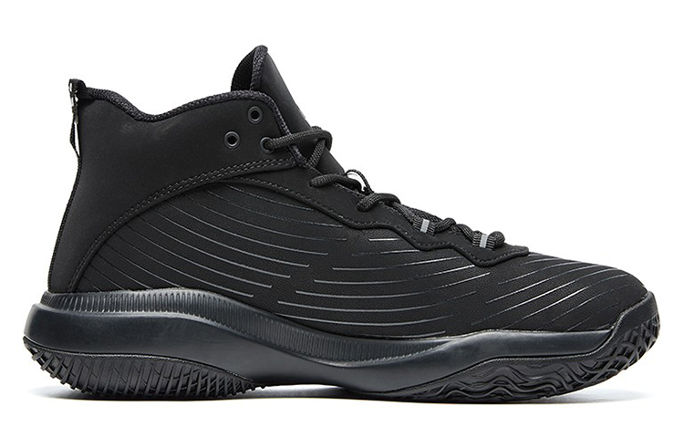 PEAK Parker Collection Game Ready Abrasion Resistant Mid top Basketball Shoes Men’s Black