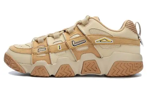 FILA FUSION BUSTER Puffy Shoes Low top Basketball Shoes Men's Brown