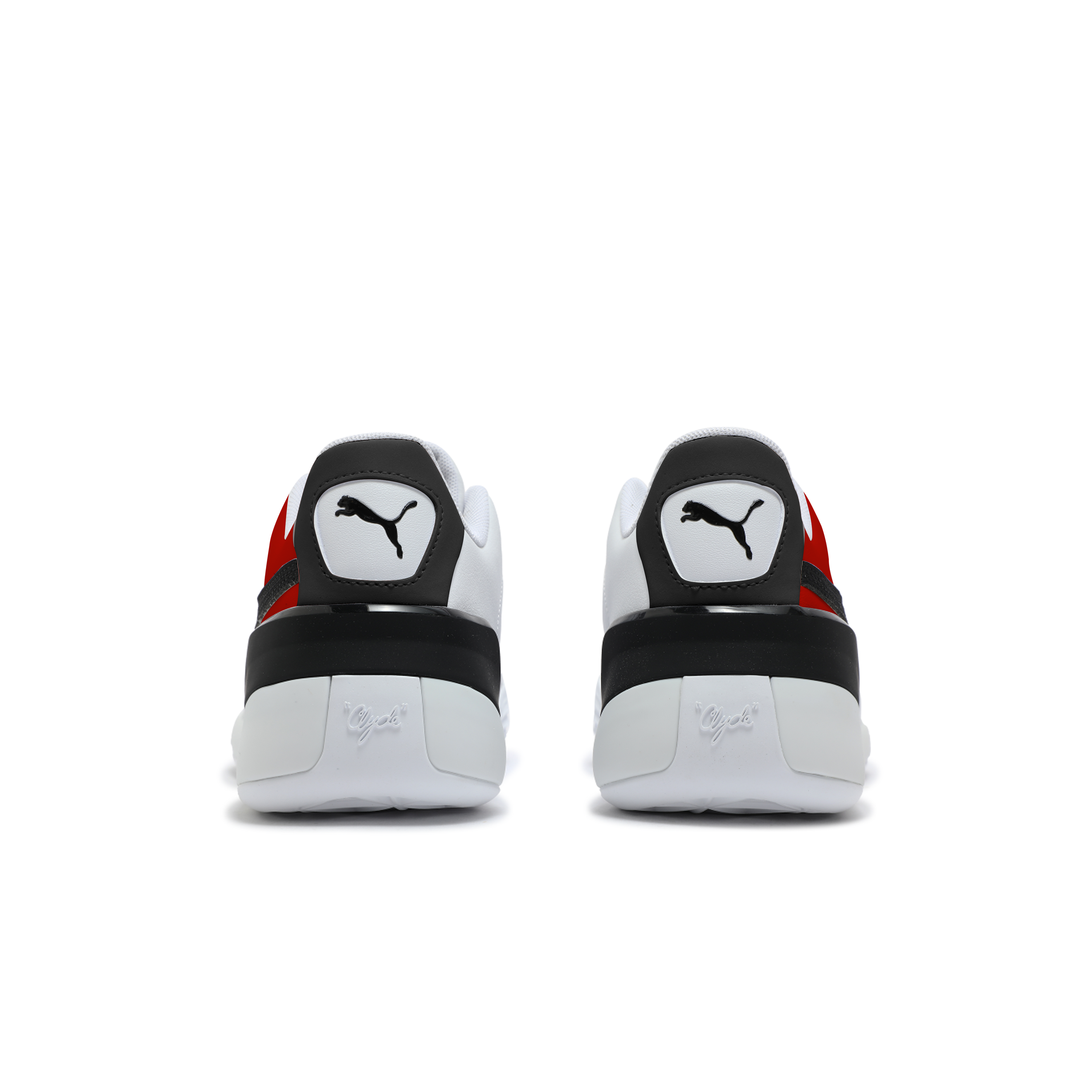 PUMA Clyde Hardwood Team Abrasion Resistant Low top Basketball Shoes Unisex Black