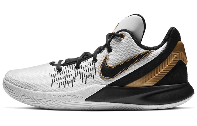 Nike Flytrap 2 comfortable versatile anti -slip lightweight low -top basketball shoes men and women the same black and white