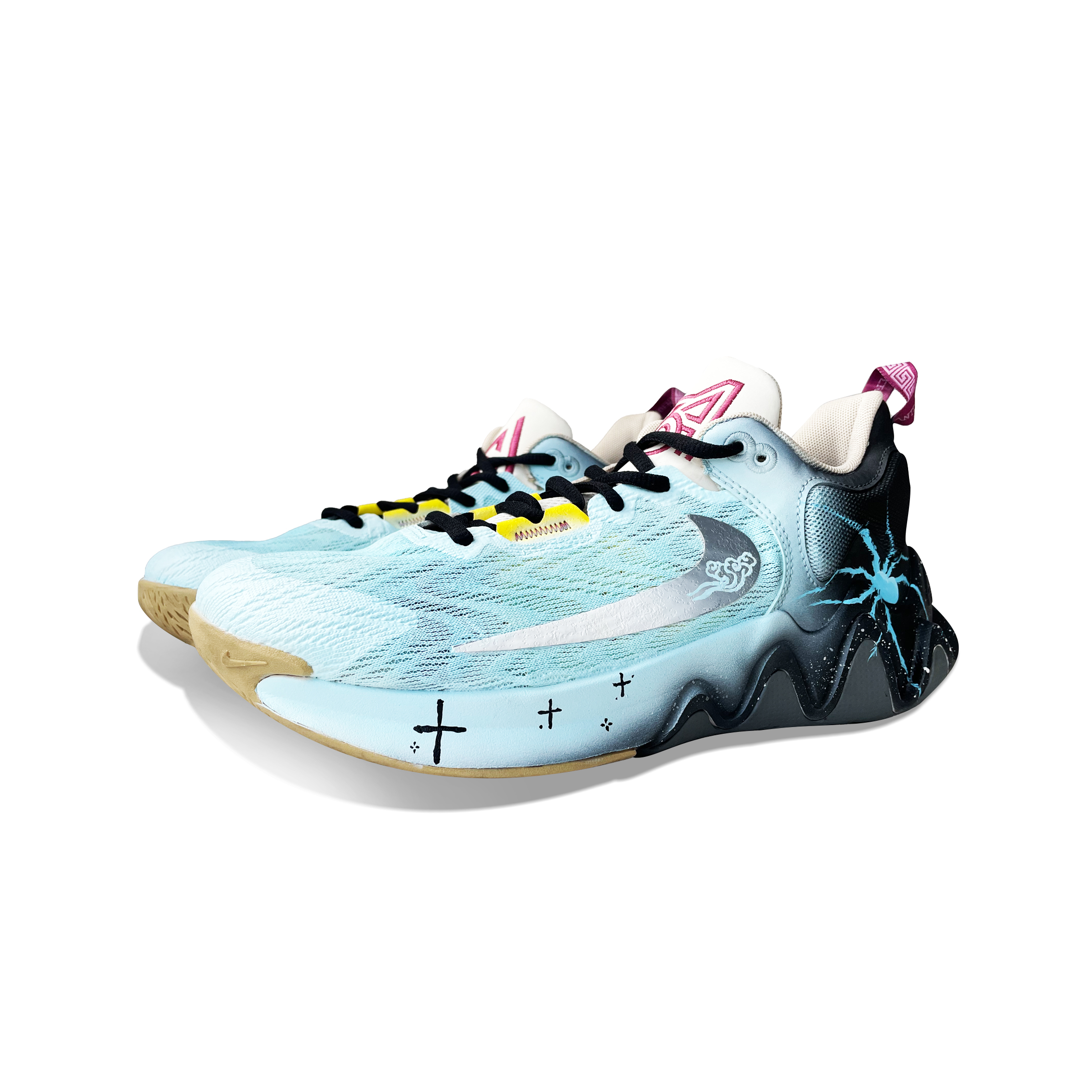 Nike Giannis Immortality 2 Mint Sea Trendy Abrasion Resistant Low top Basketball Shoes Unisex Light Blue