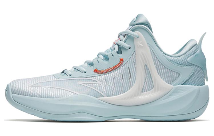 Anta Light Cavalry 8 Abrasion Resistant Breathable Low top Basketball Shoes Men's Blue White