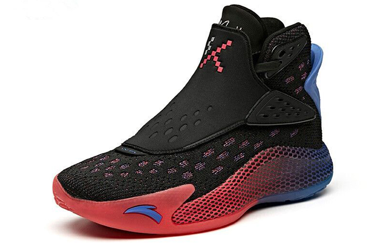 Anta KT5 Abrasion Resistant Breathable High top Basketball Shoes Men’s Red Blue Black