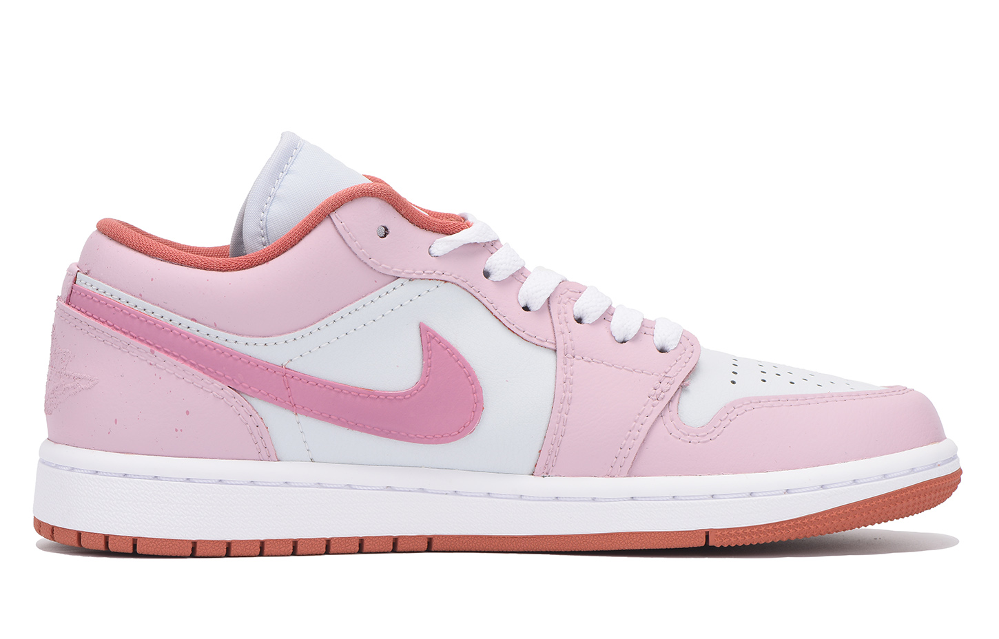 Jordan Air Jordan 1 Slip Resistant Coverage Low top Vintage Basketball Shoes Women’s Pink