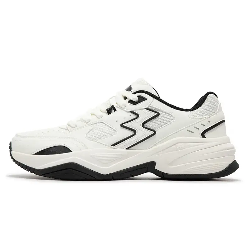 361° Sail Collection Abrasion Resistant Slip Resistant Height Increasing Low top Chunky Sneakers Men's White Black