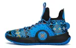 Li Ning Basketball Shoes Men's Mid Top Blue/Black/Orange