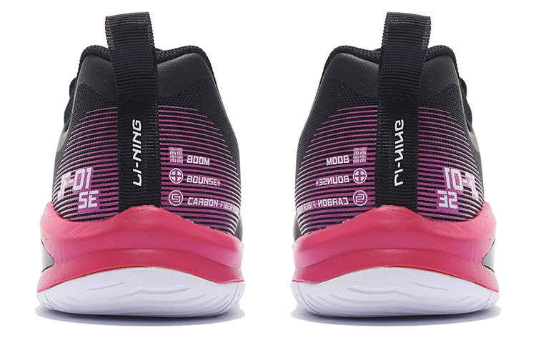 Li Ning Sprint SE Textile, Synthetic Leather, TPU Abrasion Resistant Support Low top Badminton Shoes Unisex Black