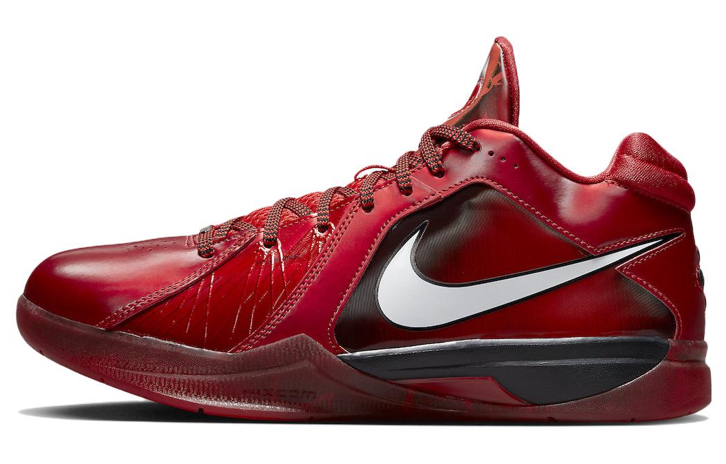 Nike KD 3 \"All-Star\" \"Challenge Red\" Durant 3 Fabric Leather Shock Absorbing Anti-Slip Wear Resistant Mid-top Practical Basketball Shoes Men's Red