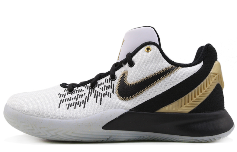 Nike Flytrap 2 OG lace-up non-slip wear-resistant low-top practical basketball shoes men's black and white gold
