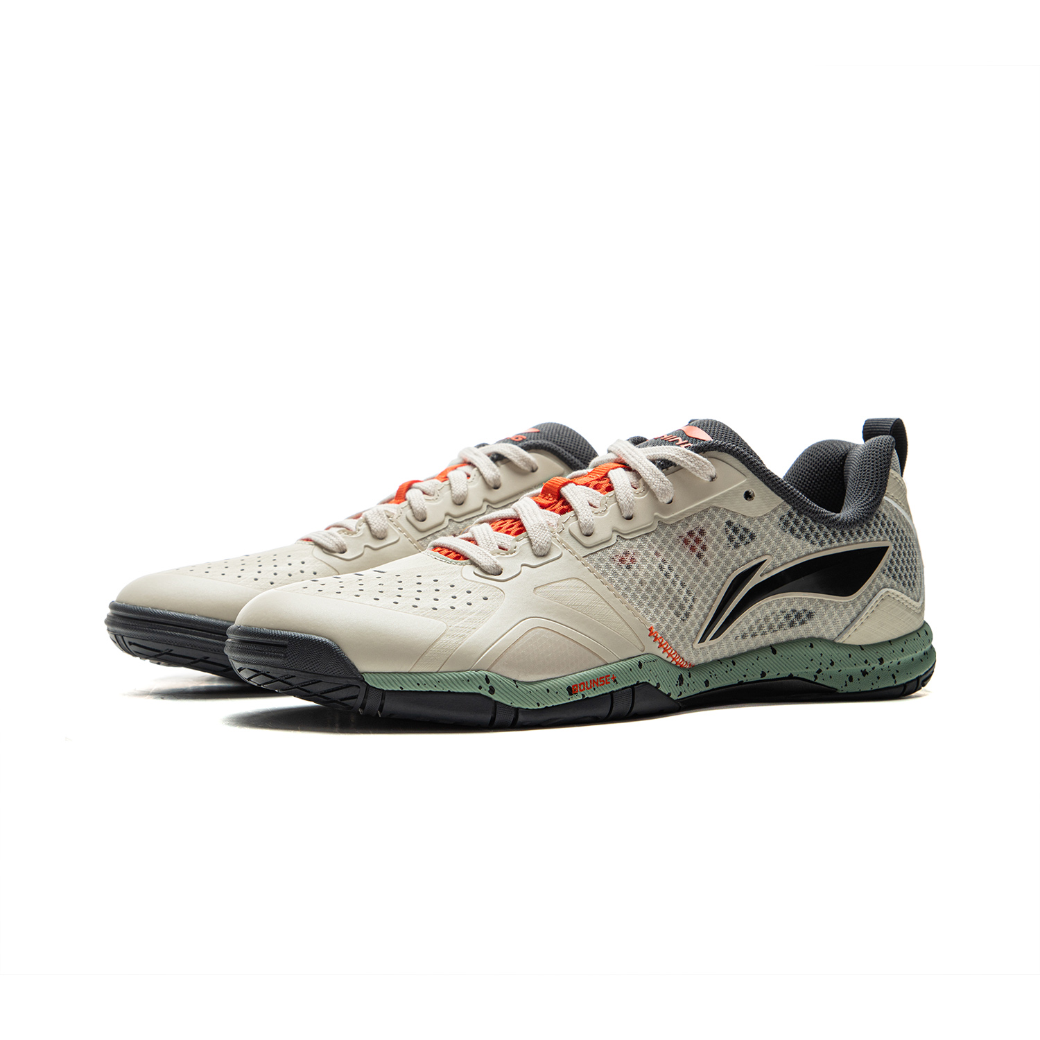 Li Ning Hawkeye 2.0 PRO Cushioning Slip Resistant Abrasion Resistant Low top Training Shoes Unisex Beige Black