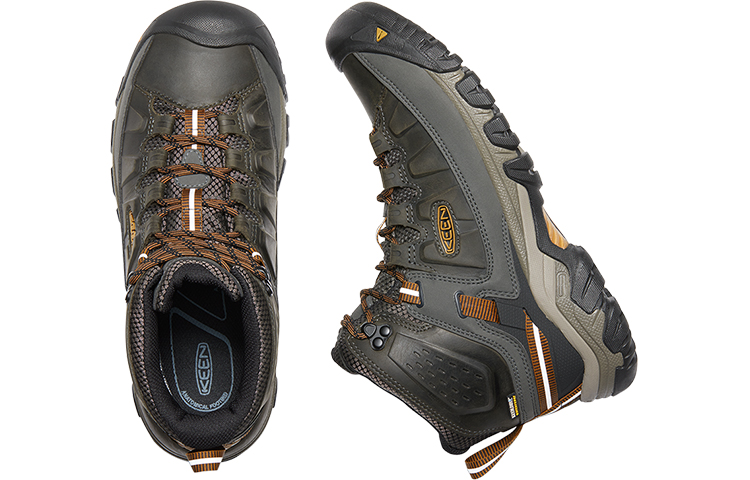 Keen Targhee 3 MID WP Textile, Leather Slip Resistant Abrasion Resistant Mid top