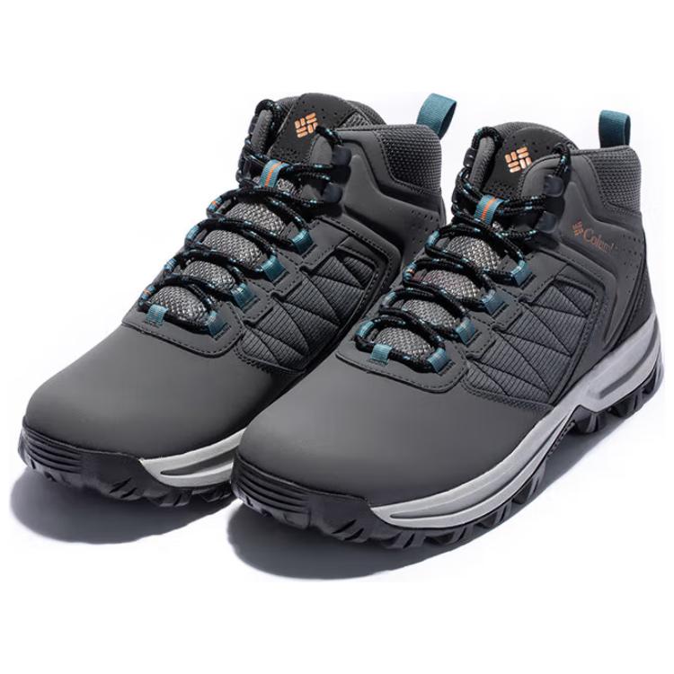 Columbia Slip Resistant Abrasion Resistant Mid top Hiking Shoes Men’s Dark Gray