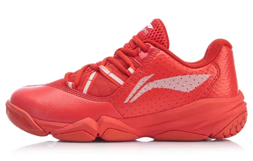Li Ning Dovega Badminton Shoes Women's Low Top Red