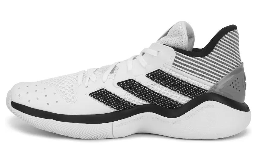 Мужские кроссовки adidas Harden Stepback 1 (бело-черные)