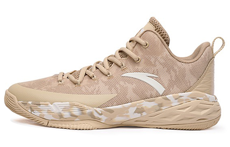 Anta Rhomboid Textile, Synthetic Leather Cushioning Slip Resistant Abrasion Resistant Breathable Low top