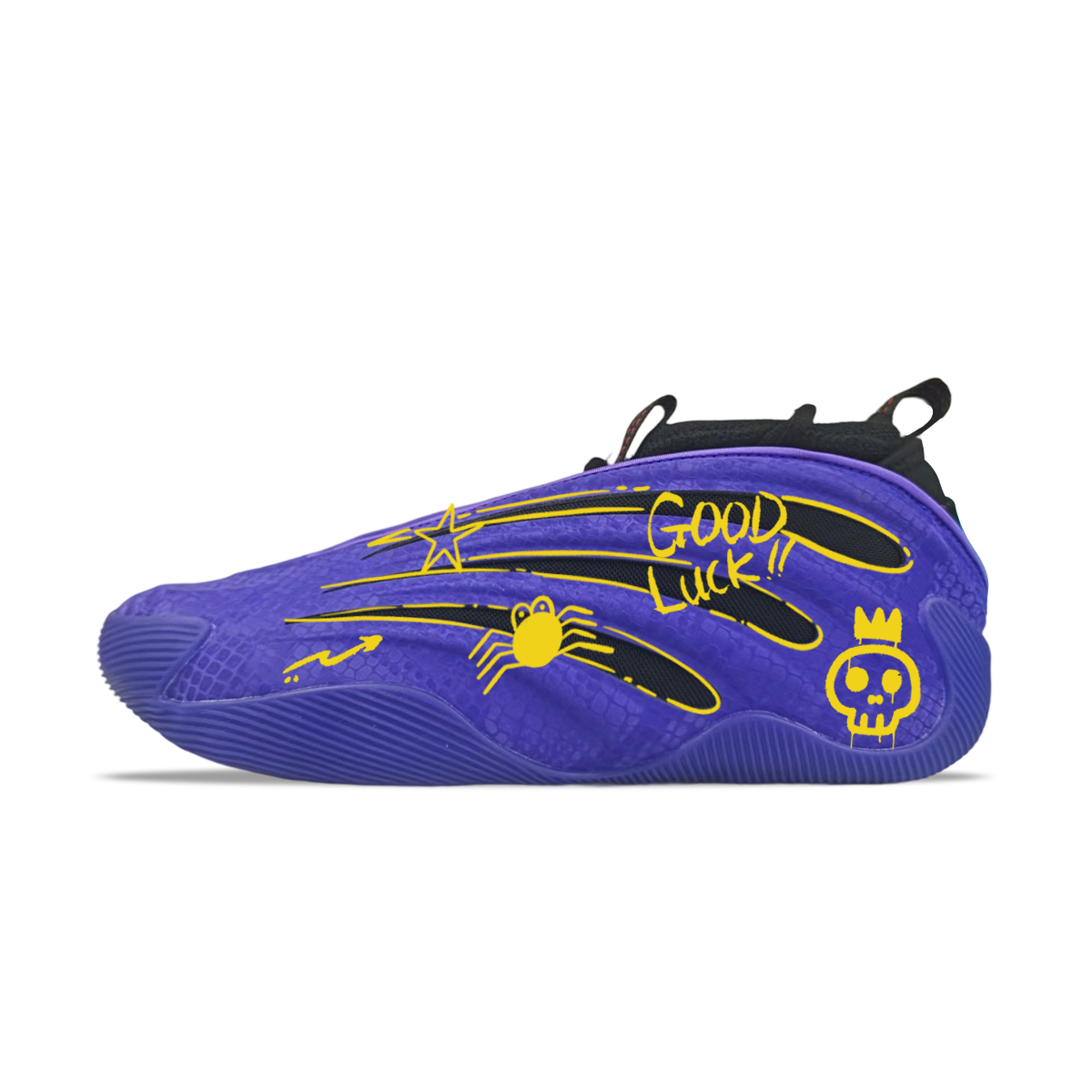 Adidas Harden Vol.9 Abrasion Resistant Abrasion Resistant Mid top Basketball Shoes Men’s Purple Black