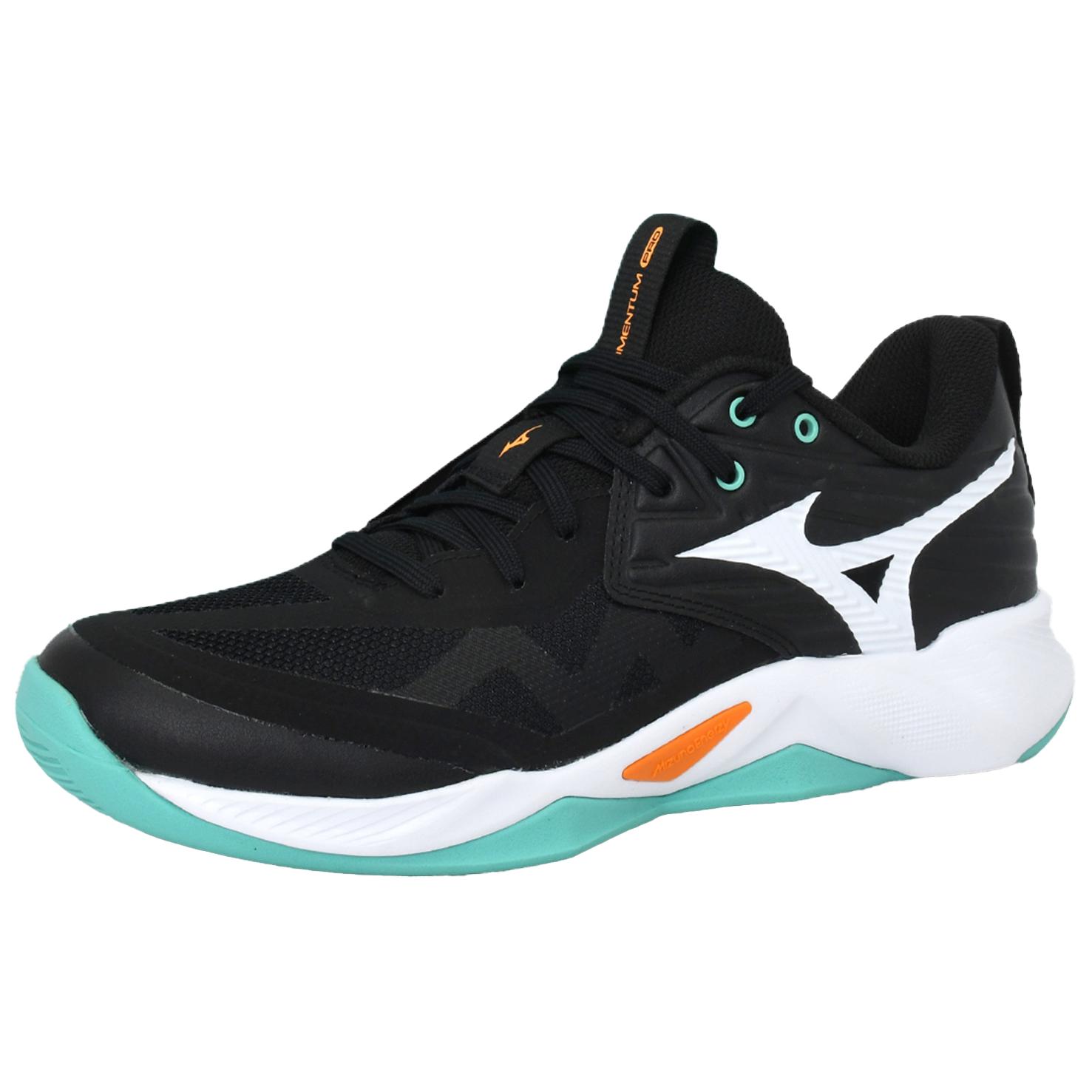 Mizuno WAVE MOMENTUM PRO Slip Resistant Abrasion Resistant Low top Training Shoes Unisex Black