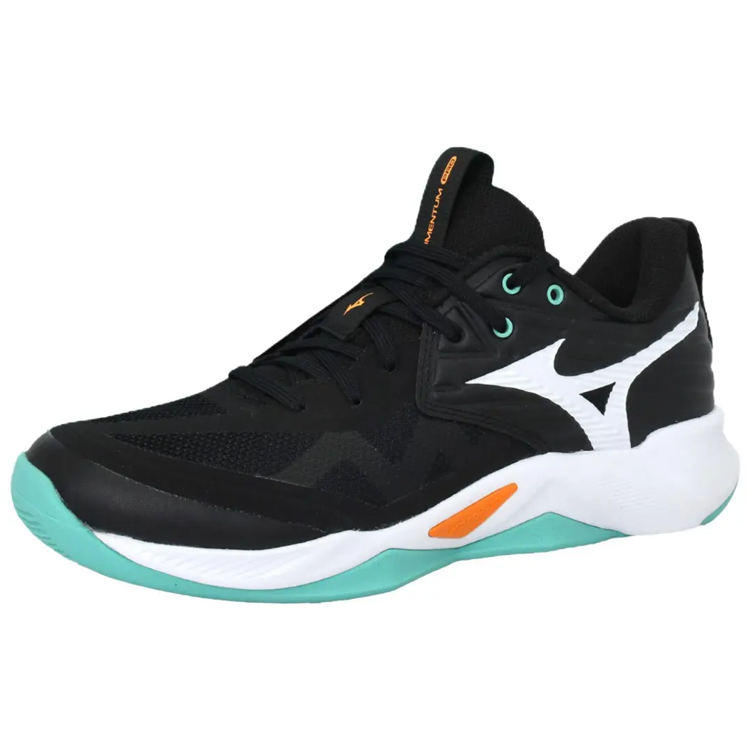 Mizuno WAVE MOMENTUM PRO Slip Resistant Abrasion Resistant Low top Training Shoes Unisex Black