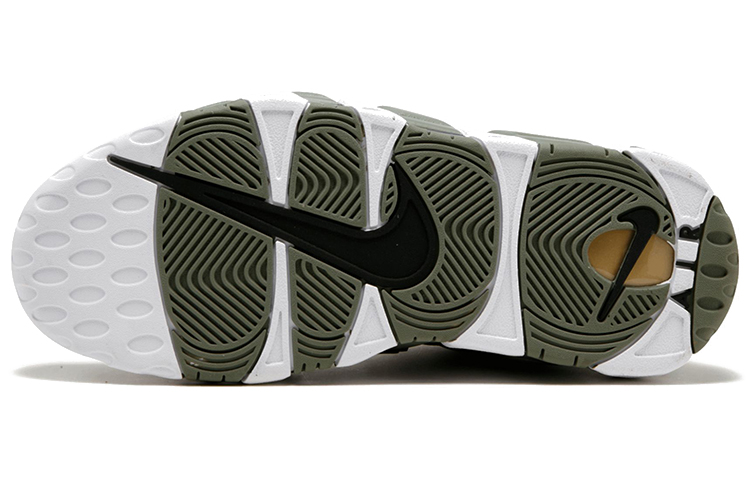 Женские кроссовки Nike Air More Uptempo Iridescent (серо-голубые) — фото 4