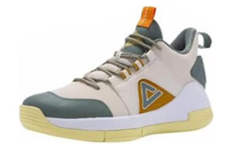 PEAK Coverage Balance High top Basketball Shoes Men's Beige Green