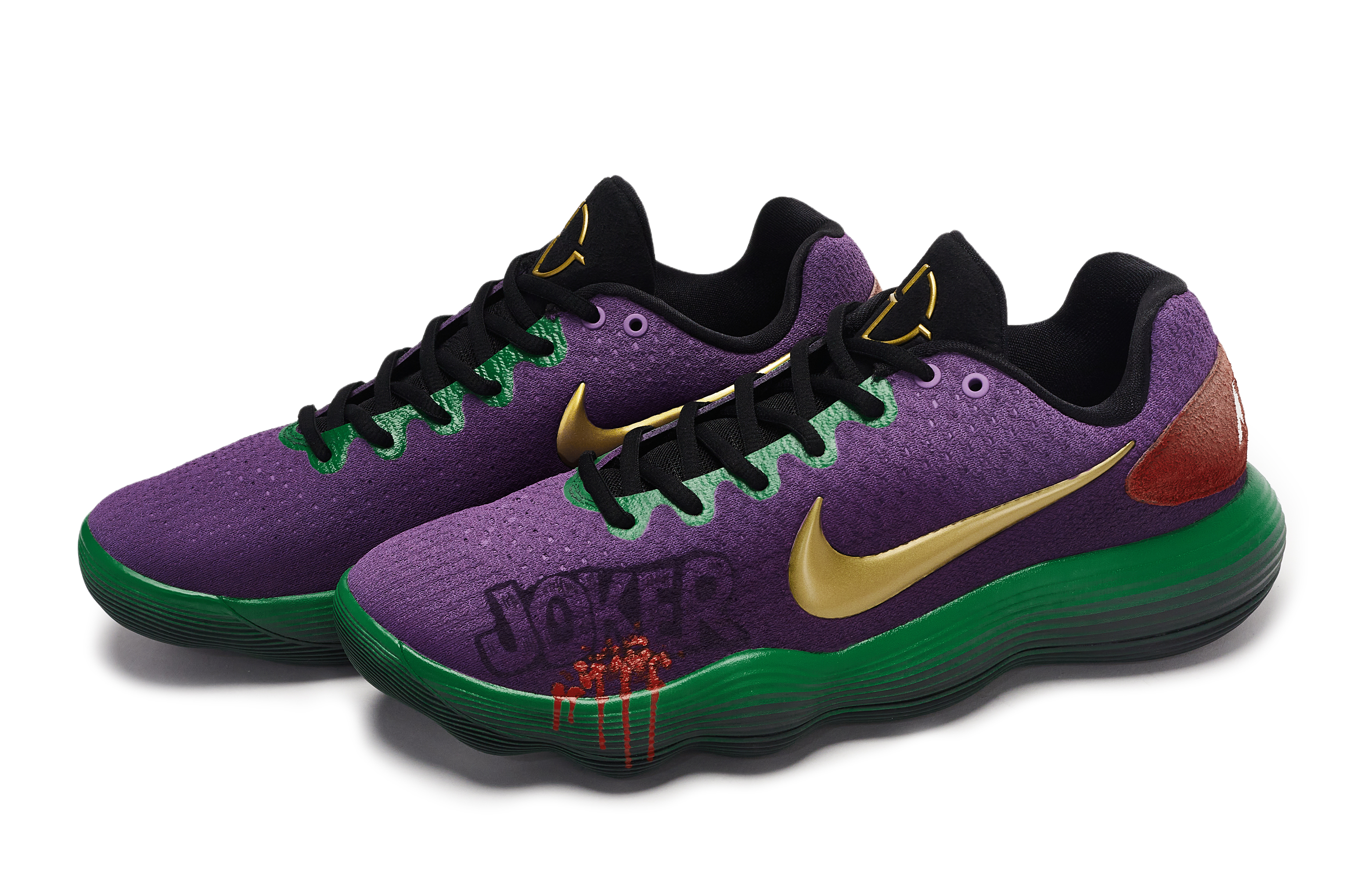 Nike Hyperdunk 2017 Yituo Ya, Dark Night Joker Abrasion Resistant Abrasion Resistant Low top Basketball Shoes Unisex
