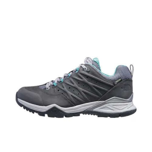 THE NORTH FACE GORE TEX Leather Abrasion Resistant Waterproof And Breathable Grip Low top Hiking Shoes Women's Gray