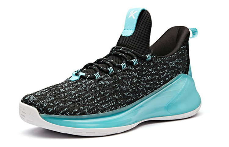 Anta Light Cavalry 4 Slip Resistant Abrasion Resistant Low top Basketball Shoes Men’s Black Blue White