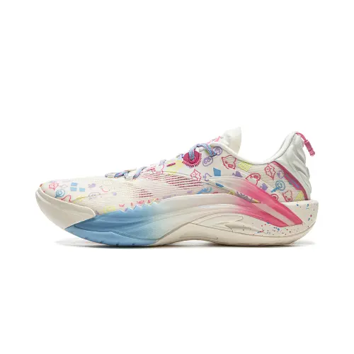 Li Ning Guerilla 1 Super Slip Resistant, Abrasion Resistant, Rebound Low top Basketball Shoes Men's Ecru