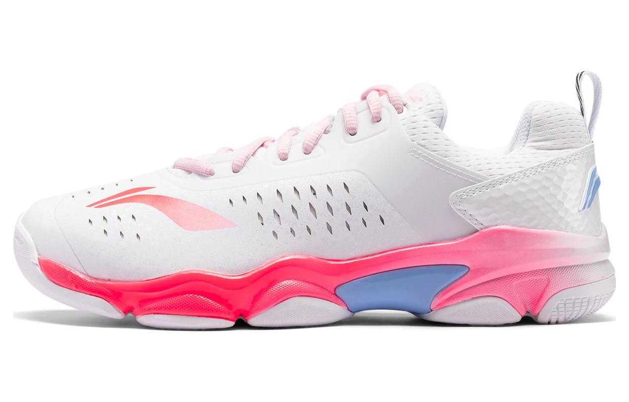 Li Ning Badminton Collection Low top Training Shoes Unisex White Pink