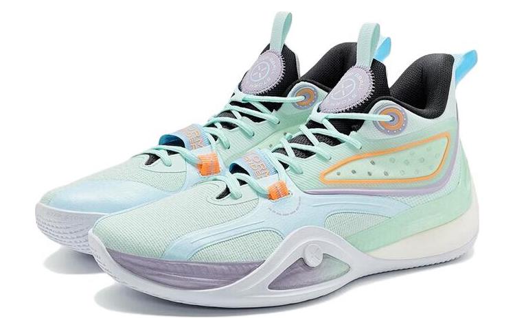 XTEP Textile, Synthetic Leather Cushioning Slip Resistant Abrasion Resistant Mid top Basketball Shoes Men’s