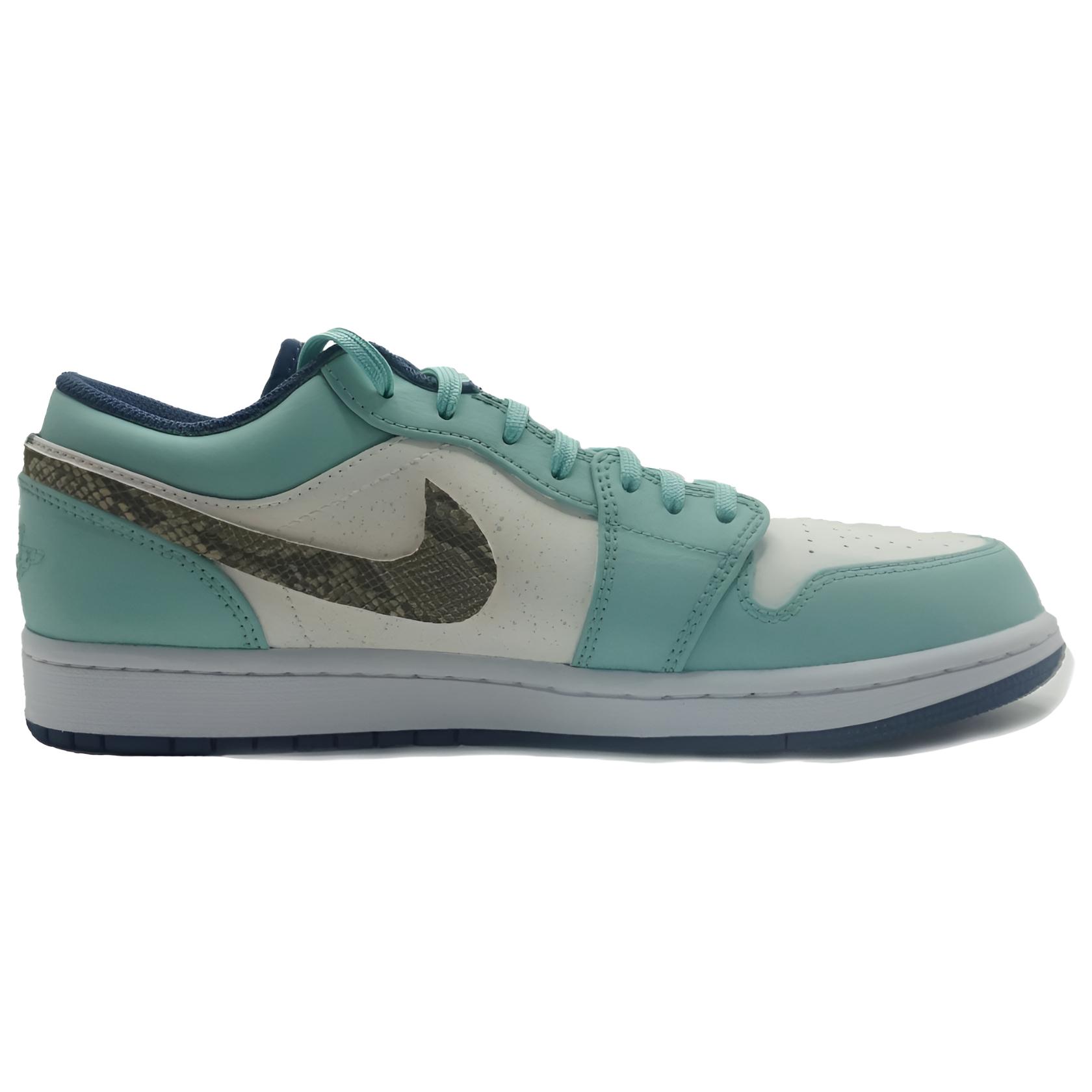 Jordan Air Jordan 1 Abrasion Resistant Low top Vintage Basketball Shoes Men’s Green