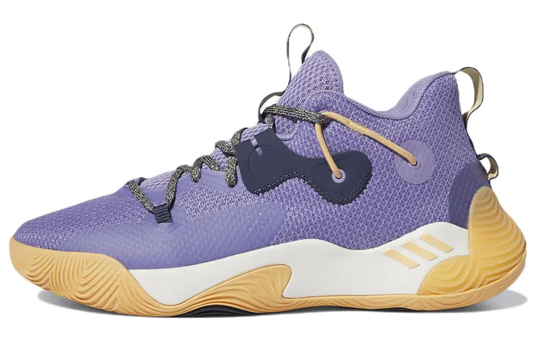 Adidas Harden Stepback 3 Comfortable Round Toe Cushioning Slip Resistant Abrasion Resistant Coverage Mid top