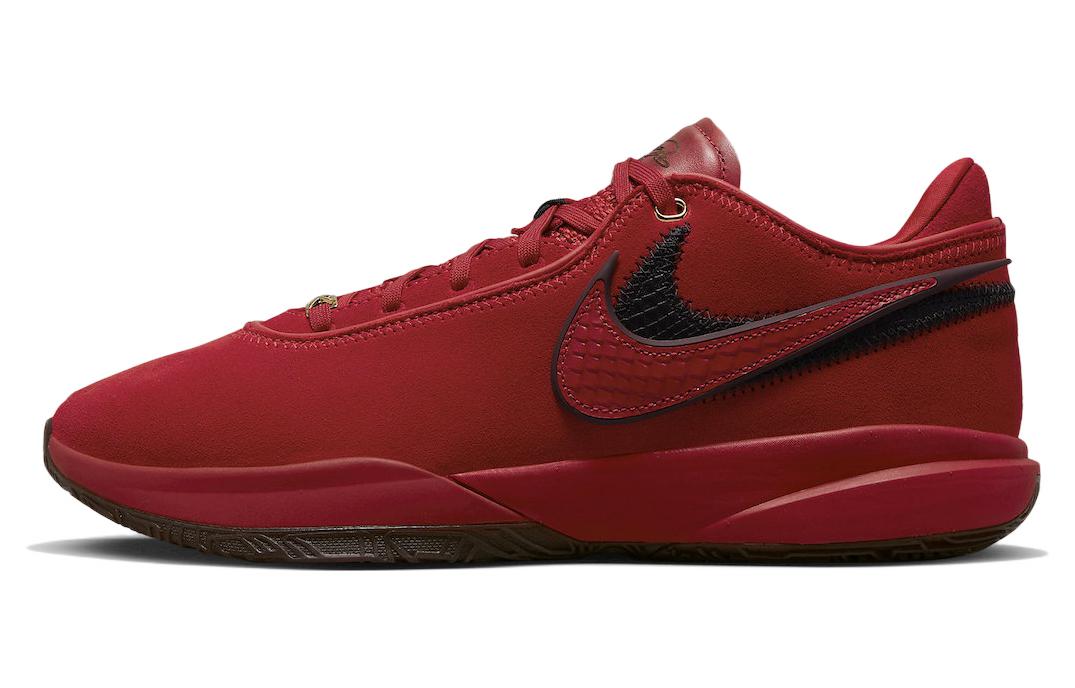 Nike LeBron 20 EP \"Liverpool\" Fashionable and versatile Low-top Basketball Shoes Men's Red Domestic Version